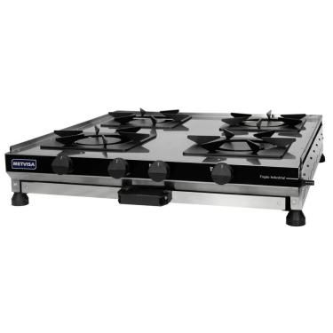 Imagem de Fogão Industrial De Mesa Metvisa 4 Bocas Fgim4b