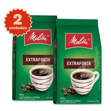 Imagem de Kit 2 Cafés Melitta Extra Forte Pouch 500g