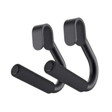 Imagem de simhoa 2 peças alças de aperto para ferramenta de levantamento terra em aço carbono portátil multifuncional alças de treino ganchos para calistenia