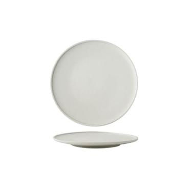 Imagem de Utensílios de mesa de ouro de areia movediça criativos de cerâmica simples e requintada para uso doméstico nórdico - prato raso com bordas planas de 21 cm