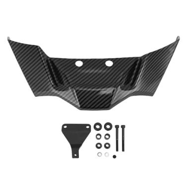 Imagem de Fabater Spoiler Dianteiro para Motocicleta, Defletor Aerodinâmico de Asa Nua, Spoiler de Downforce, Carenagem Frontal de Substituição para S1000R 2021-2024 e M1000R 2023-2024 (Estilo de fibra de