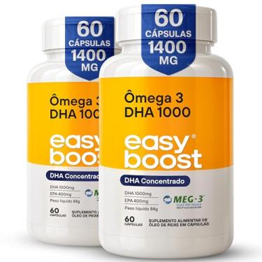 Imagem de Kit 2x Ômega 3 Ultra Dha 1000 Easy Boost Epa 400mg Dha 1000mg 60 caps total de 120 capsulas