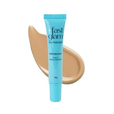 Imagem de Fast Glam Mistura Boa Base 2 em 1 – Claro 2 – Ana Hickmann – Base e corretivo com alta cobertura e efeito matte