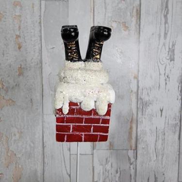 Imagem de Espeto/pick Papai Noel Chamine Resina 7cm - TOK DA CASA