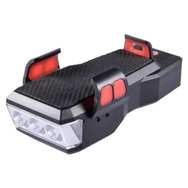 Imagem de Farol Lanterna Led Recarregável Com Buzina E Suporte De Celular Para B