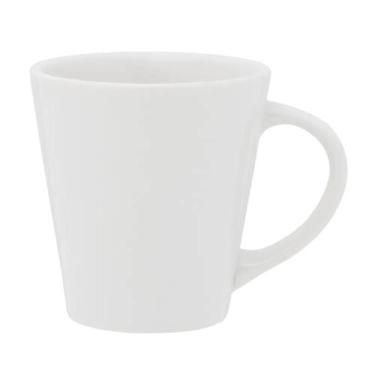 Imagem de Caneca Xícara De Chá Café 250mlCerâmica Tulipa Drop Grande Branca Bion
