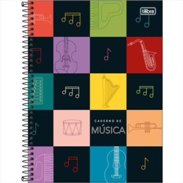 Imagem de Caderno de música Tilibra universitário espiral 80 folhas