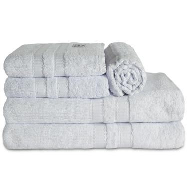 Imagem de Jogo De Banho Toalhas Vegas 5 Peças Branco