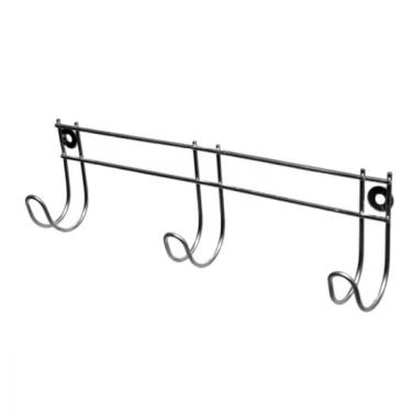 Imagem de Cabideiro Parede 3 Ganchos Para Pendurar Toalhas