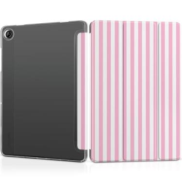 Imagem de MEEgoodo Capa para Samsung Galaxy Tab A9 Plus de 11 polegadas 2024 2023 (compatível com o modelo SM-X210/X216/X218), capas para tablet A9+ com textura de seda e capa traseira transparente de PC