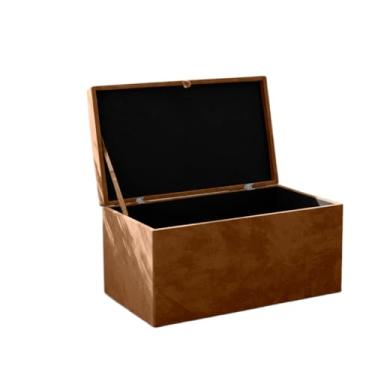 Imagem de Baú Grande Retangular em Veludo 90x40x44cm (T Cota)