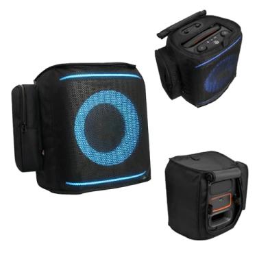 Imagem de OCXLLEATLY Capa protetora contra poeira para alto-falante JBL Partybox Encore 2, bolsa de armazenamento de tela protetora para alto-falante portátil com bolso lateral