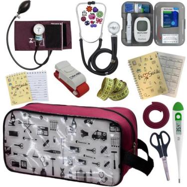 Imagem de Kit Enfermagem Completo Top + Medidor Glicose  - PREMIUM, P.A. Med, IN