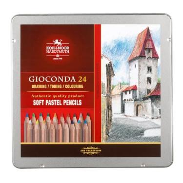 Imagem de Koh-I-Noor KOH-I-NOOR Lápis pastel macios da Artist's (conjunto com 24), Sortidas, 8828024001PL