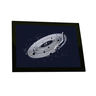 Imagem de Quadro Decorativo Toca Discos Sistema Solar Ilustração Decoração Poster Quarto Sala