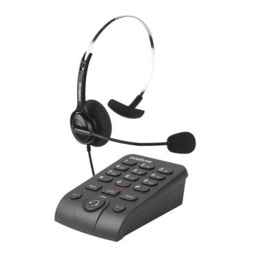 Imagem de Telefone Headset Hsb-40 Com Fio Intelbras Preto