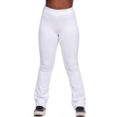Imagem de Calça Bailarina Feminina Fitness Confort Branca - Anistia Modas, P
