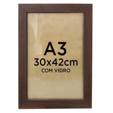 Imagem de Moldura Quadro A3 30x42 Diploma Certificado Foto Com Vidro - Várias Co
