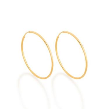 Imagem de Brinco Argola. - Rommanel Cor:Dourado, Dourado