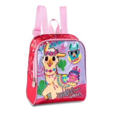 Imagem de Lancheira infantil escolar feminina lhamas bolsa meninas - Clio, Verme