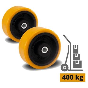 Imagem de 2 Rodinha Industrial 3 Pol. Rol. Poliuretano 200kg