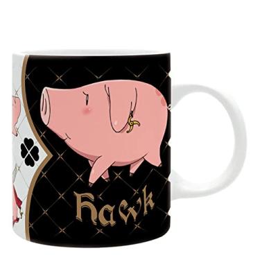 Imagem de ABYstyle Caneca de cerâmica The Seven Deadly Sins Hawk café chá 325 ml. Anime Mangá Drinkware Lava-louças Seguro para casa e cozinha Presente Essencial