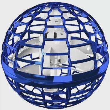 Imagem de Brinquedo Lançador Spinner Flynova Bola Esfera Mini Azul