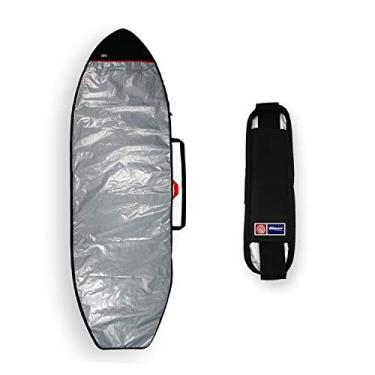 Imagem de CAPA PRANCHA STAND UP PADDLE REFLETIVA ACOLCHOADA 9'6 A 9'11 + ALÇA TRANSPORTE SUP - MAORI EXTREME