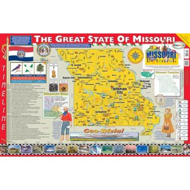 Imagem de Gallopade Pôster/mapa da Experiência Missouri de 55,8 cm x 86,3 cm (9780793395767)
