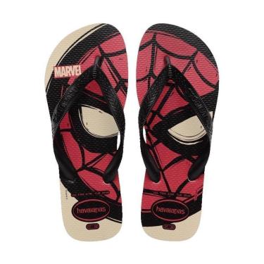 Imagem de Havaianas Kids Top Marvel Logomania Bege - Produto Or iginal-Unissex