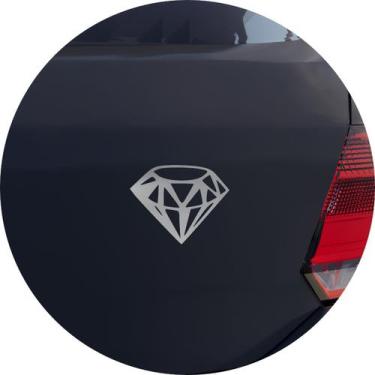 Imagem de Adesivo de Carro Pedra De Diamante - Cor Prata - Melhor Adesivo, Prata
