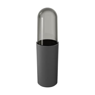Imagem de Porta Escova de Dentes Com Tampa Coza Serene Cinza Chumbo