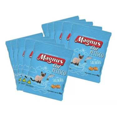 Imagem de Petisco Gatos Magnus Cat Salmão Sachê 40g Display 10un