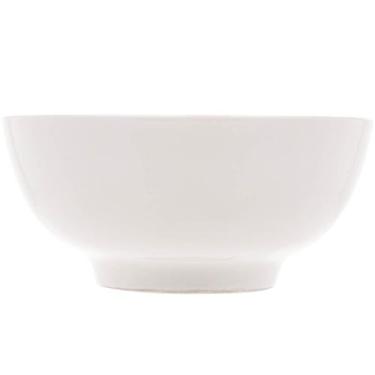 Imagem de Cumbuca de Porcelana Branca Lyor 540ml para Saladas Sopas Frutas Bowl 