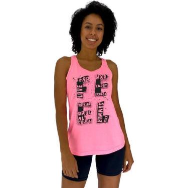Imagem de Regata Feminina Recorte Nadador MXD Conceito Feel, Rosa, P