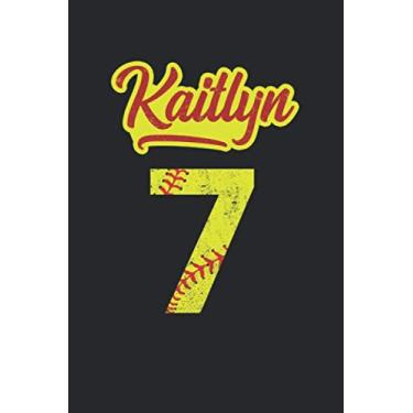 Imagem de Kaitlyn 7: Softball Dotgrid Notebook for Catcher/Pitcher Girls Training Journal at Sports, High School, College, University