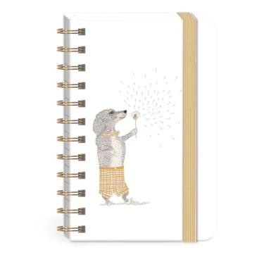 Imagem de Punch Studio Molly & Rex Pet Park Dachsund, mini caderno de bolso espiral, 150 páginas (32626)
