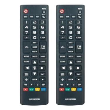 Imagem de 2 peças AKB73975784 Controle remoto substituído - ALLIMITY - adequado para LG TV AKB73975784 Controle remoto 42LF5600 60UF6700 AKB73975784 AKB74475411 AKB74915349 AKB7475411 49153 80 AKB74915389