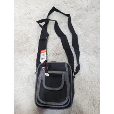 Imagem de Bolsa Shoulder Bag Bolsa Transversal Unissex - M&M modas, Preto c, Cin