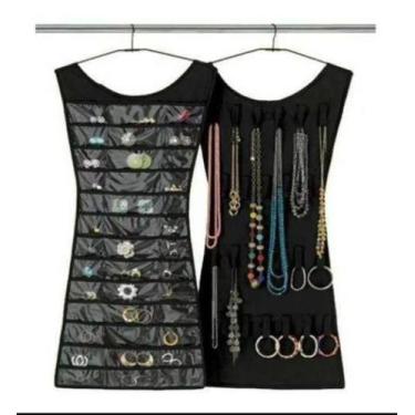 Imagem de Porta Joias Organizador De Bijuterias Vestido Para Cabide - Prosperity