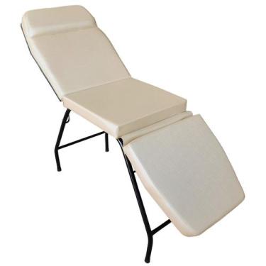 Imagem de Maca 3 Posições Reclinável Estética Massagem Tattoo For-ty, Pérola Fac