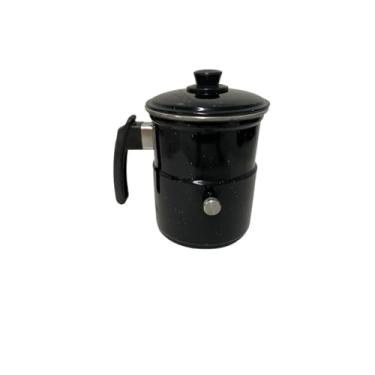 Imagem de Leiteira, Fervedor de Leite com Apito 1,0L na cor preta.