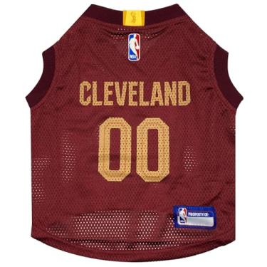Imagem de Camiseta NBA Cleveland Cavaliers Dog Jersey, pequena – Regata de basquete para animais de estimação