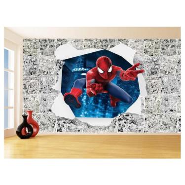 Imagem de Papel De Parede 3D Heróis Página Quadrinhos Hq 3,5M Nhma185 - Você Dec