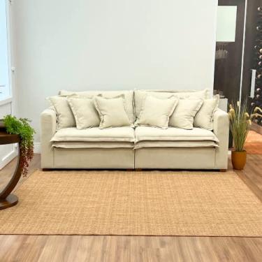 Imagem de Tapete Sisal 1,5m X 2m Sala Escritório Antiderrapante