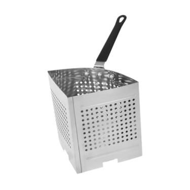 Imagem de ＫＬＫＣＭＳ Cesta para escorrer macarrão, cesto para escaldamento, acessórios multiuso para escorrer alimentos cozidos no vapor, aço inoxidável