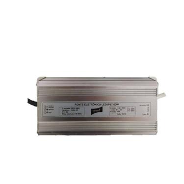 Imagem de Fonte Blindada Ip67 Para Led 60W Bivolt Saida 12V Dc 5.0A