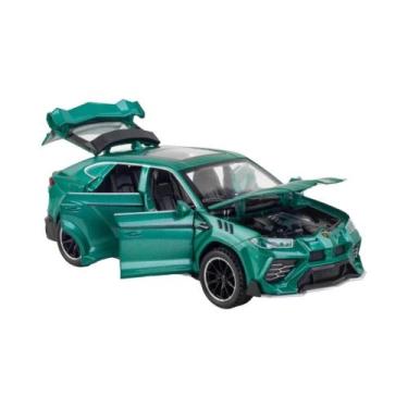 Imagem de 1/32 Lamborghini URUS SUV Liga Fundida Modelo De Carro Som Luz Veículo
