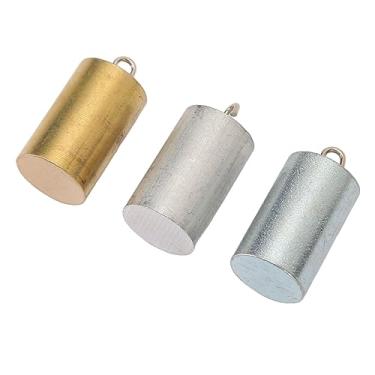 Imagem de Zerodis Bloco de Densidade de Metal Conjunto de Cilindros de Alumínio de Ferro de Cobre para Experimento de Laboratório, Caixa de Armazenamento Transparente, 3 Cilindros de Metal para Testar a