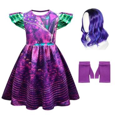 Imagem de Aotekids Fantasia de princesa para meninas, vestido de cosplay, fantasia de festa de aniversário